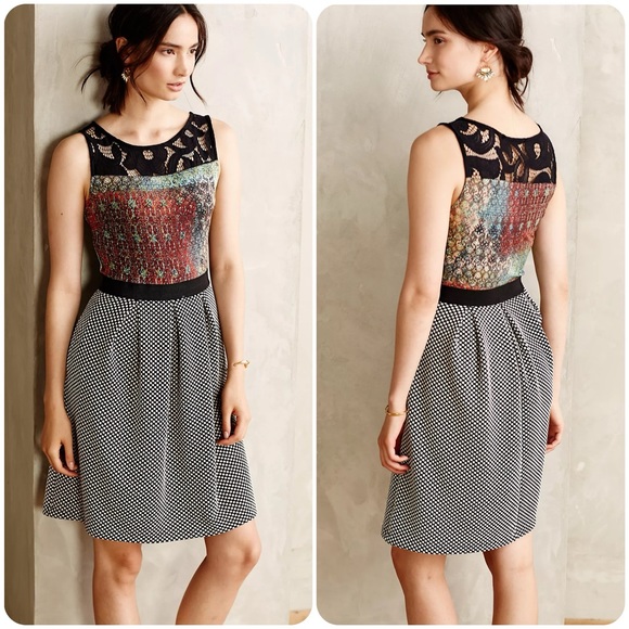 EUC Anthropologie Weston Brand Galina Print Dress - Picture 1 of 15